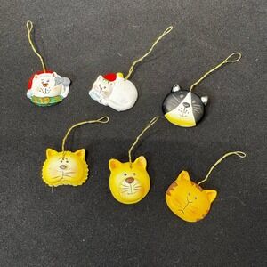 MINI CAT CHRISTMAS TREE ORNAMENTS 1" HOME DECOR